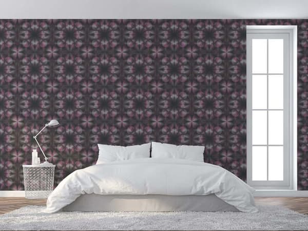 TADESSI tapet 3D optik Margherita M1-No.1809 non-woven tapet röd lila svart vardagsrum sovrum kök