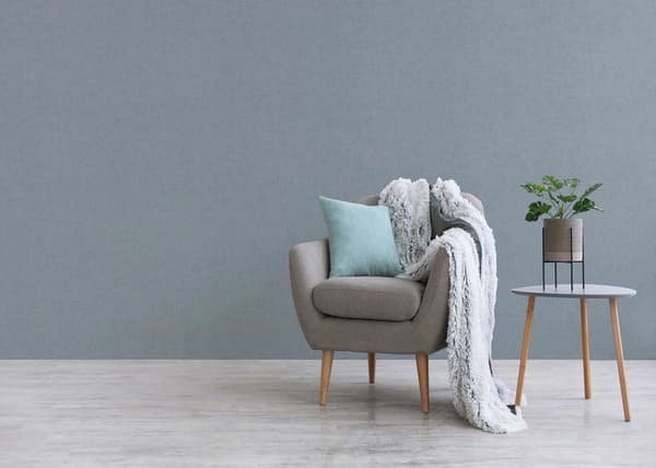Enfärgad Tapet M1-No.2158 Non-woven Tapet Blå Enfärgad Tapet