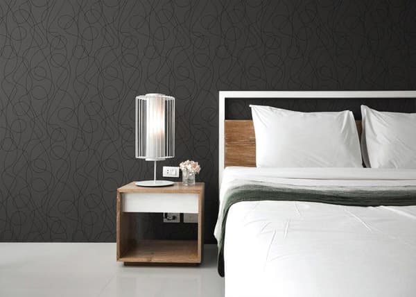 Grafiskt Tapet Meo M1-No.2098 Antracit Svart Geometrisk