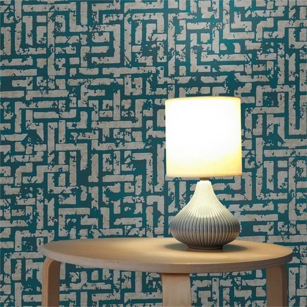 TADESSI grafiskt tapet Meo M1-No.1820 non-woven tapet havsblå guld geometrisk för vardagsrum sovrum kök