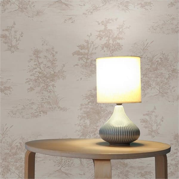 Tapet Blad M1-No.2119 Non-vävt tapet Beige Skog Natur Rosa