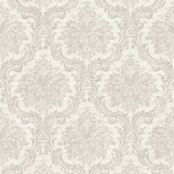 Barocktapet Giulia M1-No.232 Grå Beige Tapet med ornamenter