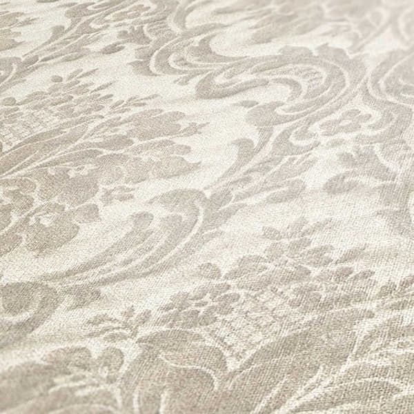 Barocktapet Giulia M1-No.232 Grå Beige Tapet med ornamenter
