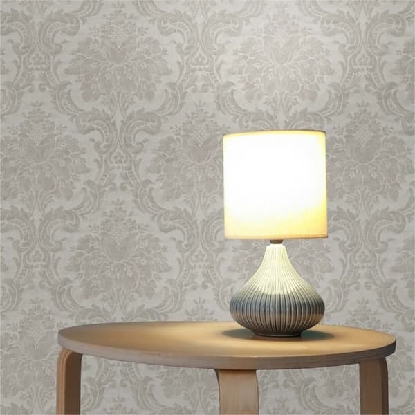 Barocktapet Giulia M1-No.232 Grå Beige Tapet med ornamenter