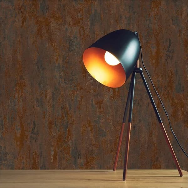Papier Peint Urbain M1-No.61 Orange Cuivre Enkelt färgad tapet Struktur