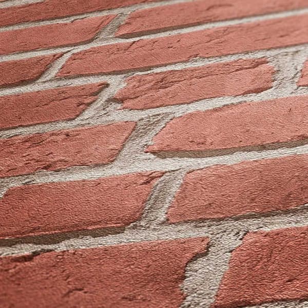 Papper Tapet Pierre Luano M1-No.108 Röd Beige Pierre Mur Tegel