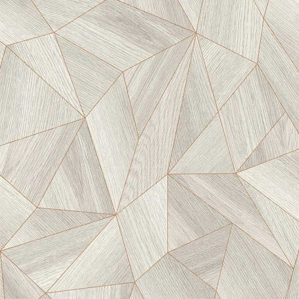 Grafiskt Tapet Carlo M1-No.156 Grå Guld Geometrisk Tapet