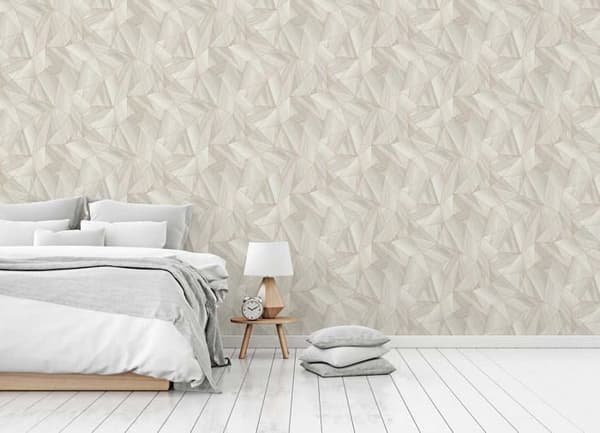 Grafiskt Tapet Carlo M1-No.156 Grå Guld Geometrisk Tapet