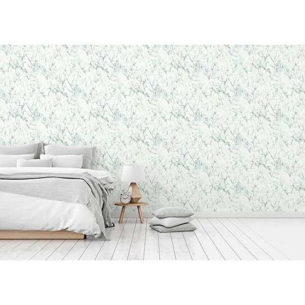Eleonora marmoreffekt tapet M1-No.164 | Non-woven tapet | Vit | Grå | Modern