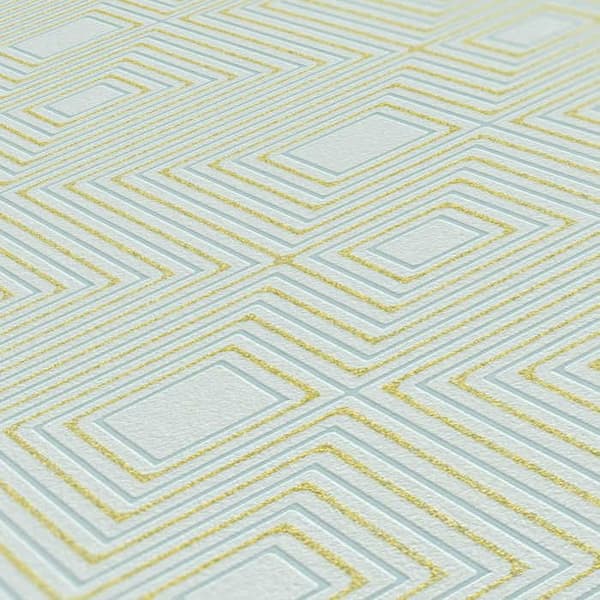 TADESSI 3D optiskt tapet Mattia M1-No.1280 icke-vävt tapet guld vit vardagsrum sovrum kök