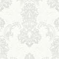 Miniatyrbild 4 av 5: Barocktapet Giulia M1-No.167 Vit tapet med ornamenter