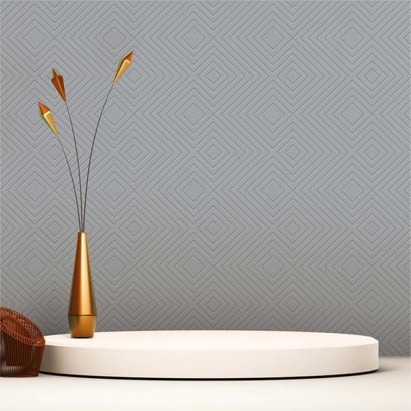TADESSI 3D optisk tapet Arianna M1-No.1278 non-woven tapet blå grå vardagsrum sovrum kök