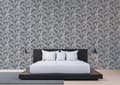 Miniatyrbild 3 av 3: Tapet Blommor Carlos M1-No.1314 Non-woven tapet Svart Silver Blommig