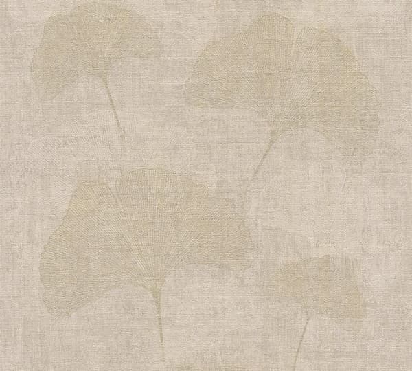 Tapet Blommor M1-No.1332 Non-woven tapet Beige Metallisk Floral