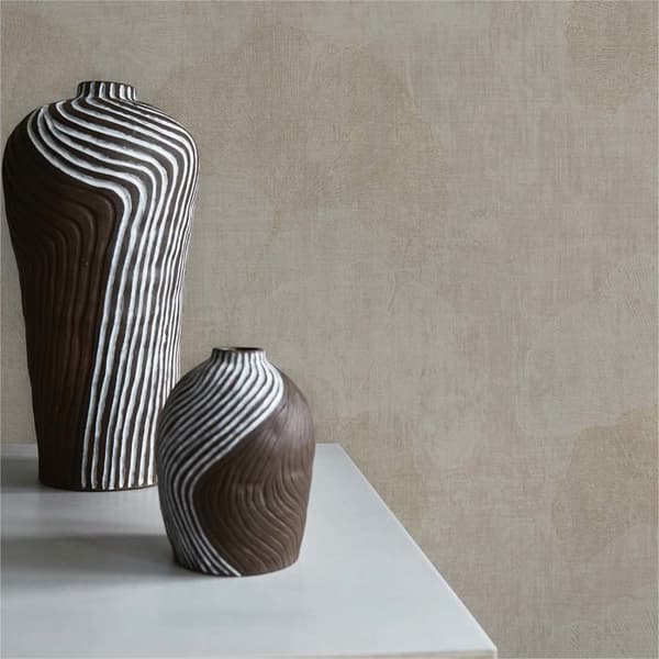 Tapet Blommor M1-No.1332 Non-woven tapet Beige Metallisk Floral