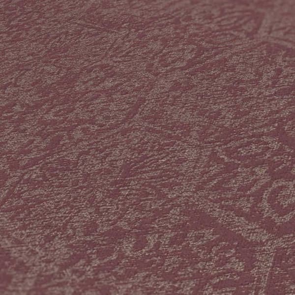 vintage tapet M1-No.1339 non-vävd metallisk röd vintage texturerad tapet