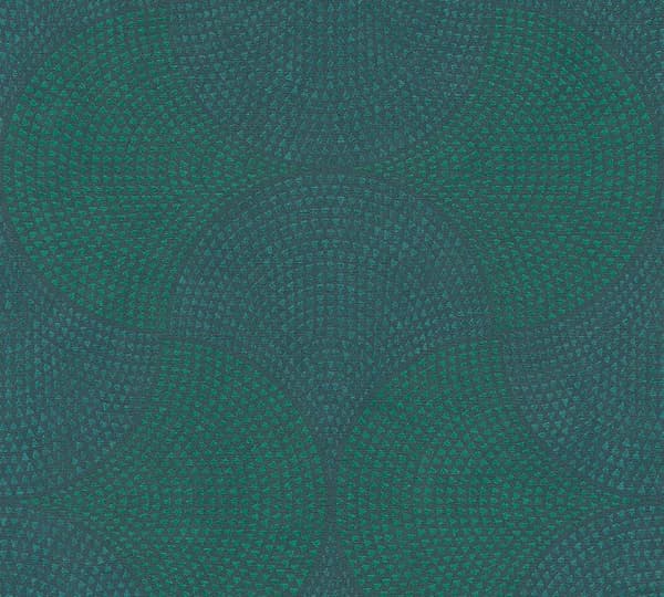 Art Deco tapet Art Deco M1-No.1346 non-woven tapet blågrön geometrisk
