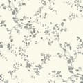 Miniatyrbild 3 av 4: Papper Tapet Skog och Löv Ginevra M1-No.254 Silver Svart Blommig