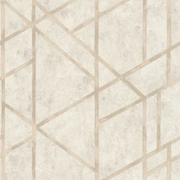 Grafiskt Tapet Roberto M1-No.289 Grädde Geometrisk Tapet
