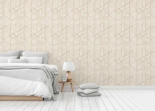 Grafiskt Tapet Roberto M1-No.289 Grädde Geometrisk Tapet