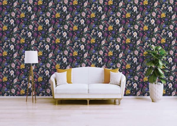 Tapet Skog och Löv Aurora M1-No.348 Blå Grön Tapet Design