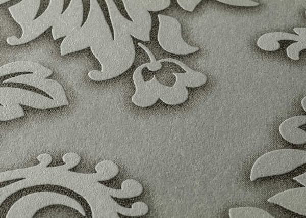 Barocktapet Gioele M1-No.255 Grå Silver Tapet med ornamenter