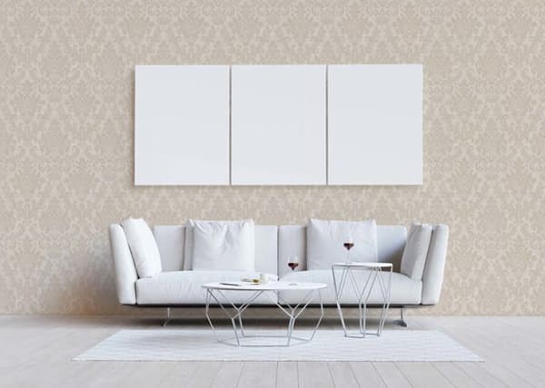 Barocktapet Samuel M1-No.329 Beige Crème tapet med ornamenter