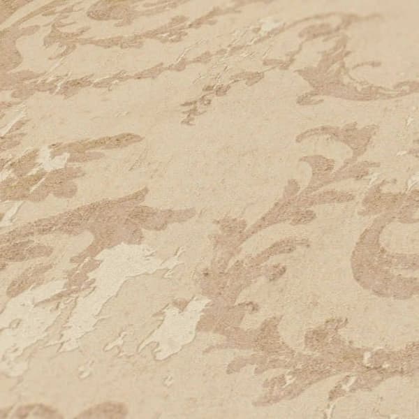 Barocktapet Giulia M1-No.1501 Beige Guld Klassiska Ornamenter