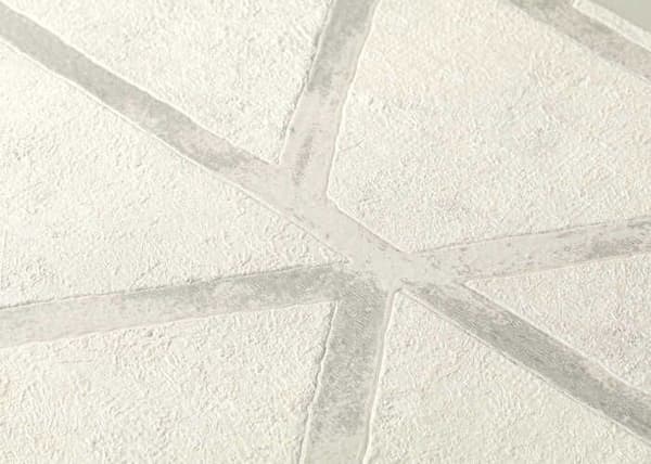 Grafiskt Tapet Roberto M1-No.290 Silver Vit Geometrisk Tapet