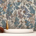 Miniatyrbild 1 av 5: Tapet Blommor M1-No.1436 Non-woven tapet Blå Crème Blommig Natur