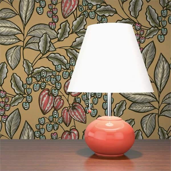 Tapet Blommor M1-No.1448 Non-woven tapet Gul Grön Blomster Natur