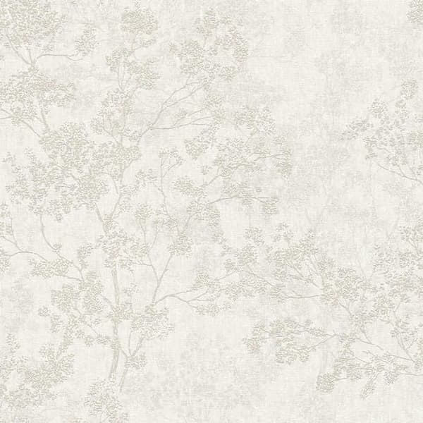 Papper Väggen Skog och Löv M1-No.371 Beige Crème Papper Väggen Skog