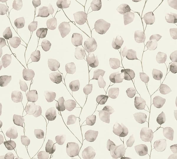 Tapet Blommor M1-No.1482 Non-woven tapet Beige Kräm Natur Löv
