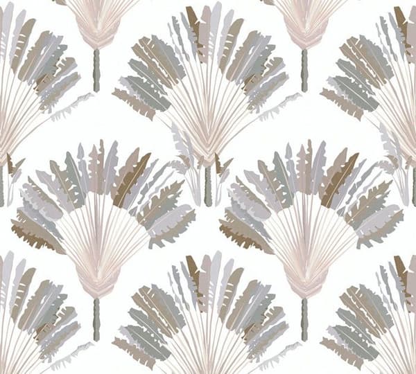 Tapet Träd Löv M1-No.1544 Non-woven tapet Grå Vit Natur