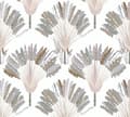 Miniatyrbild 4 av 5: Tapet Träd Löv M1-No.1544 Non-woven tapet Grå Vit Natur