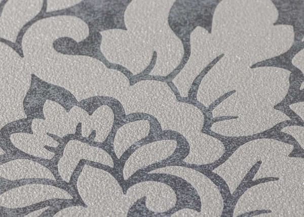 Barocktapet Samuel M1-No.327 Grå Beige Tapet med ornamenter