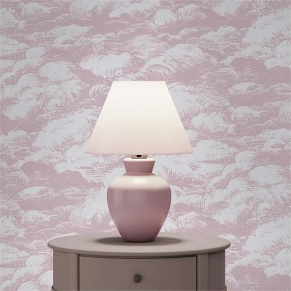 Tapet Barnrum M1-No.1530 Rosa Vit Moln Tapet
