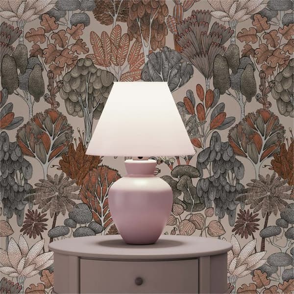 Tapet Blad Aleix M1-No.1460 Non-vävd tapet Beige Röd Blommig
