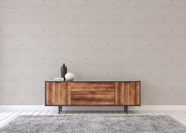 Vintage Tapet M1-No.1512 Non-vävd Tapet Beige Grå Hus Struktur