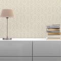 Miniatyrbild 1 av 4: Retro Tapet M1-No.1538 Guld Vit Geometrisk Grafisk
