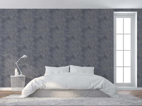 Urban Tapet M1-No.427 Blå Silver Enfärgad Vintage Tapet