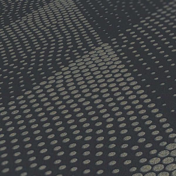 Papper med 3D-design Arianna M1-No.407 Guld med prickar Tapet Cirkel