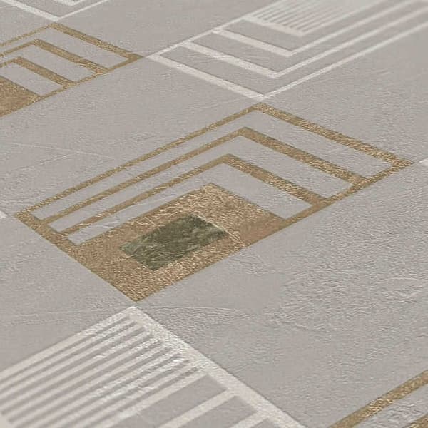 Grafiskt Tapet Domenico M1-No.518 Grå Beige Tapet Design