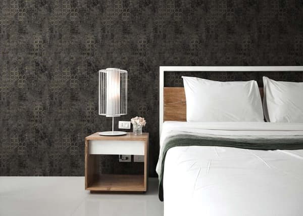 Grafiskt Tapet Carlo M1-No.424 Svart Guld Grafisk Design Tapet