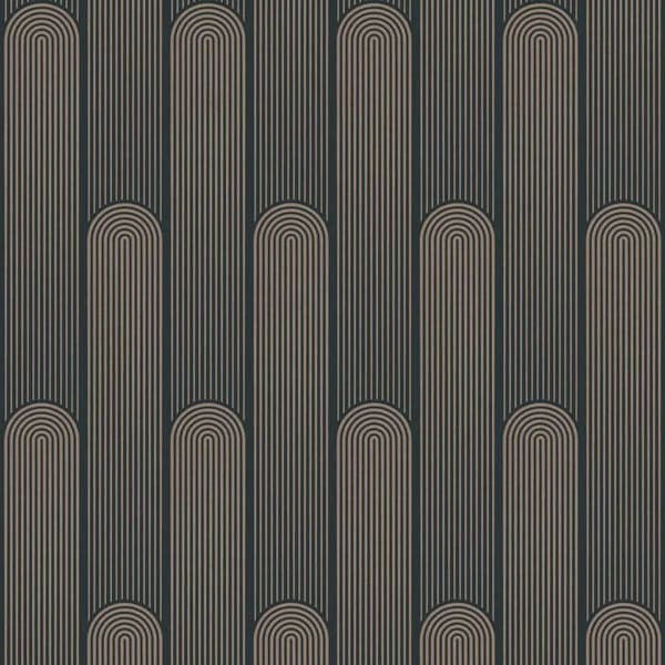 Grafiskt Tapet Carlo M1-No.511 Svart Beige Geometrisk Tapet