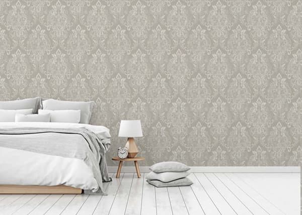 Barocktapet Gioele M1-No.515 Beige Crème Barock med ornamenter