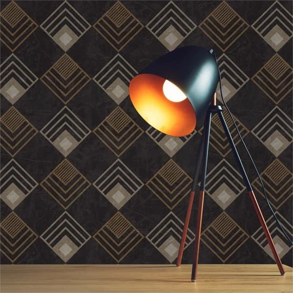 Vintage Tapet M1-No.517 Antracit Kräm Tapet Design