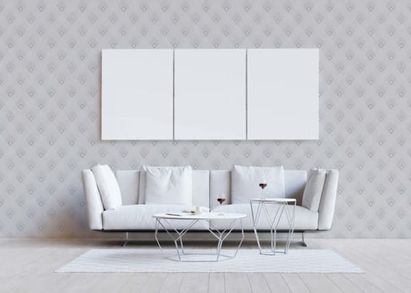 Grafiskt Tapet Domenico M1-No.519 Grå Vit Designertapet