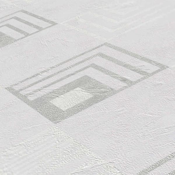 Grafiskt Tapet Domenico M1-No.519 Grå Vit Designertapet