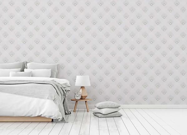 Grafiskt Tapet Domenico M1-No.519 Grå Vit Designertapet